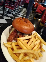 Hot Rod Hamburger and Fries